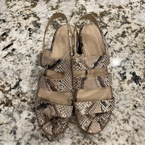 Cole Haan ADELLA sandal Python Snakeskin Print - 8.5 - Picture 4 of 15